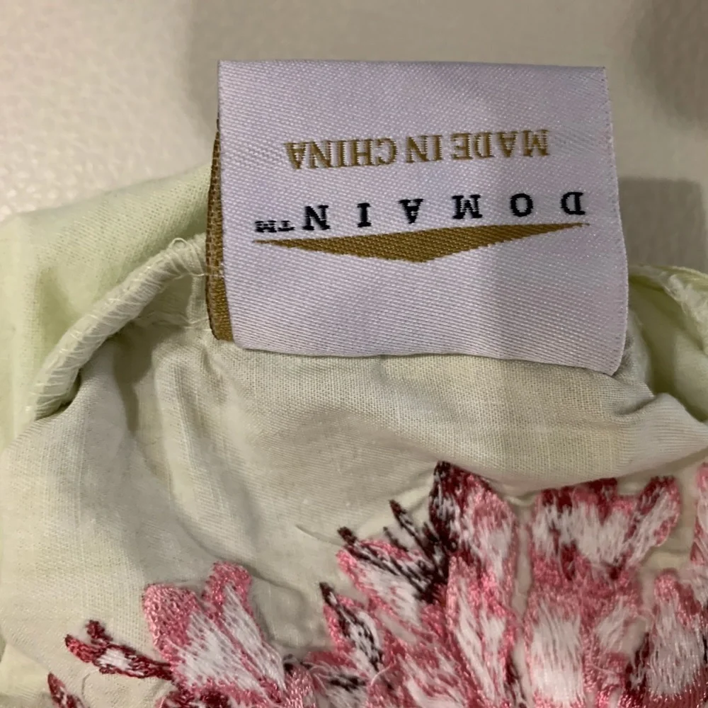Floral Accent Pillows - Green and Pink